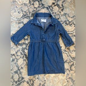 3T Toddler Girls ~ Old Navy ~ Soft Jean Material Collared Dress